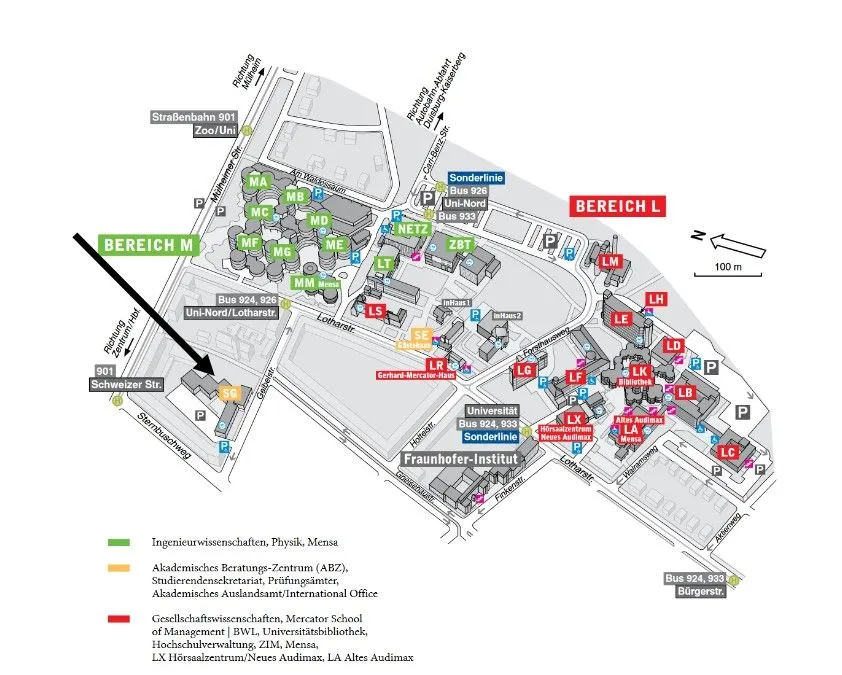 CampusFM_Lageplan UDE Campus Duisburg